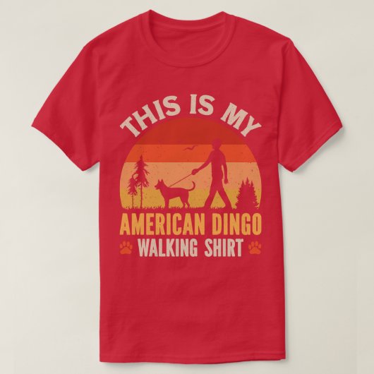 American Dingo Walking T-Shirt (Design vorne)