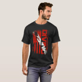 American Diver Down Flag UG Flag Dive T-Shirt (Vorne ganz)