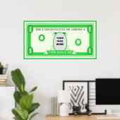 American Dollar Template Poster (Heimbüro)