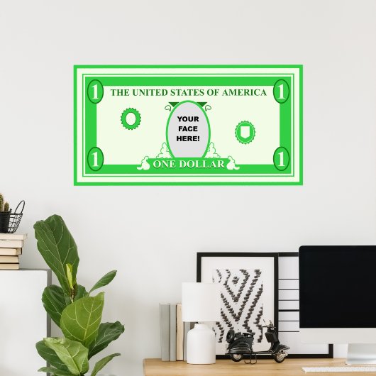 American Dollar Template Poster (Heimbüro)