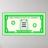 American Dollar Template Poster (Vorne)