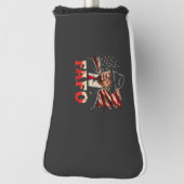 American Donald Trump FAFO USA Flag Patriotic Golf Headcover (Rotieren 90)