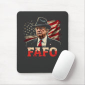 American Donald Trump FAFO USA Flag Patriotic Mousepad (Mit Mouse)