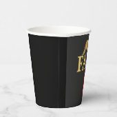 American Donald Trump FAFO USA Flag Patriotic Pappbecher (Rechts)