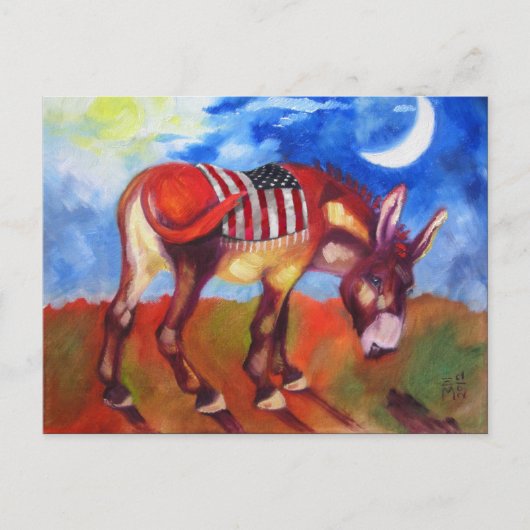 American Donkey Postkarte (Vorderseite)