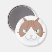 American Drahthaarterrier Cat Magnet (Vorderseite/Rückseite)