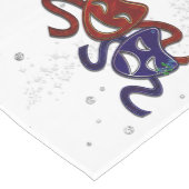 American Drama Comedy & Tragedy Mittelgroßer Tischläufer (Ecke)