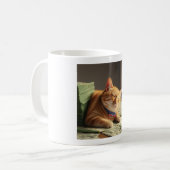 American Dream = Cat Nickerchen - Funny Cat Tasse (Vorderseite Links)