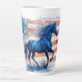 American Dream Patriotic Horse Milchtasse (Vorderseite)