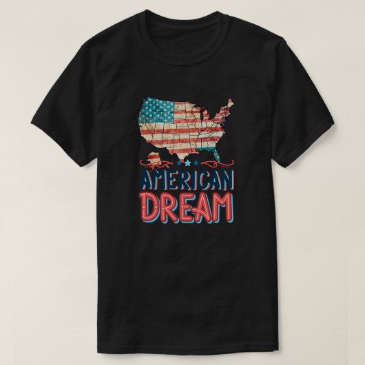 American Dream Perfect for Patriots T-Shirt (Design vorne)