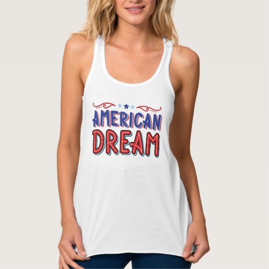 American Dream Tank Top – Patriotic Women’s Summer (Vorderseite)