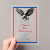 American Eagle America 250 Anniversary Party Acryleinladungen (Insitu (Handheld))