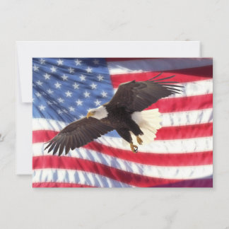 American Eagle & American Flag Einladung