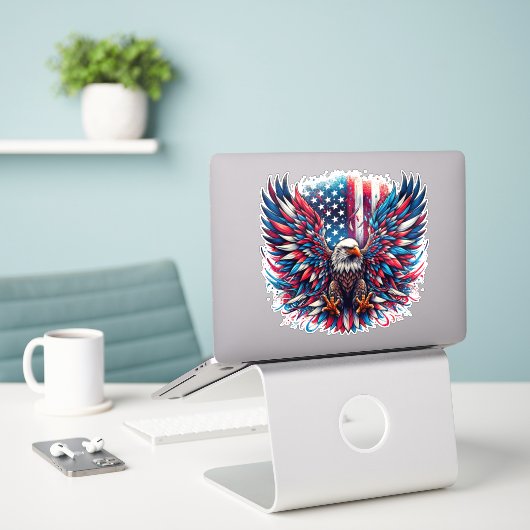 American Eagle Aufkleber (Laptop auf Schreibtisch)