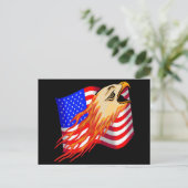 American Eagle Biker T Shirts Geschenke Postkarte (Stehend Vorderseite)