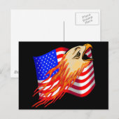 American Eagle Biker T Shirts Geschenke Postkarte (Vorne/Hinten)