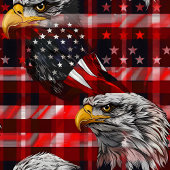 American Eagle Blanket Stars & Stripes for July 4 Fleecedecke