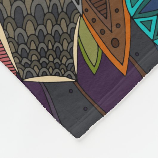 American Eagle blue Fleecedecke (Ecke)