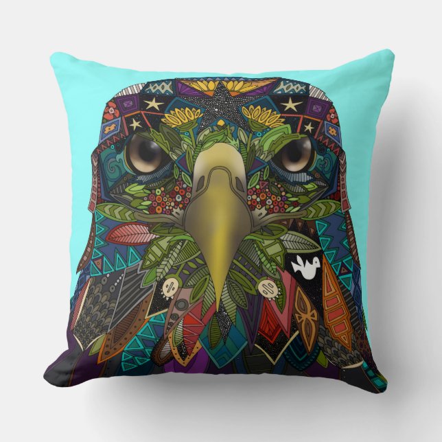 American Eagle blue Kissen (Vorderseite)