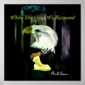 American Eagle Cries Poster (Vorne)