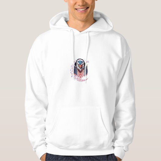 American Eagle Enjoying Music Hoodie (Vorderseite)