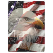 American Eagle Flag Clipboard Klemmbrett (Rückseite)