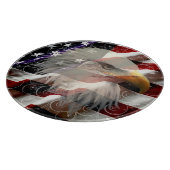 American Eagle Flag Cutting Board Schneidebrett (Ecke)