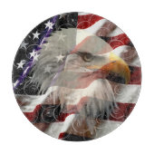American Eagle Flag Cutting Board Schneidebrett (Vorderseite)