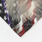 American Eagle Flag Fleece Blanket (Ecke)