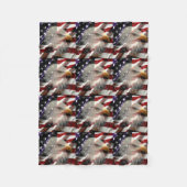 American Eagle Flag Fleece Blanket (Vorderseite)