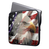 American Eagle Flag Laptop Sleeve (Vorderseite Links)