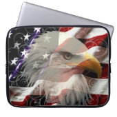 American Eagle Flag Laptop Sleeve (Vorderseite)