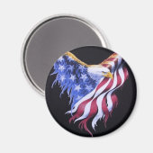 American Eagle Flag Magnet (Vorderseite/Rückseite)