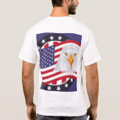 American Eagle & Flag Patriotic T-Shirt (Rückseite)