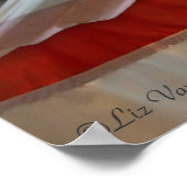 American Eagle Flag Print Poster (Ecke)