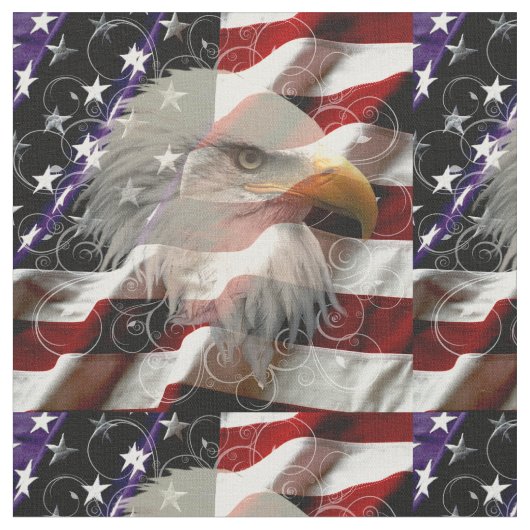 American Eagle Flag Stoff (Nahaufnahme)