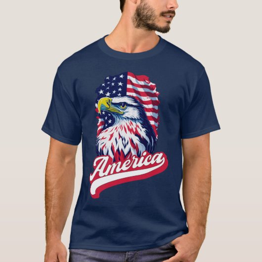 American Eagle Flag T-Shirt (Vorderseite)