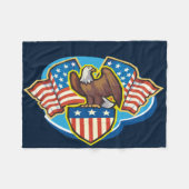 American Eagle Fleece Blanket (Vorderseite (Horizontal))