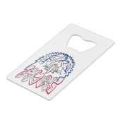 American Eagle Geldbeutel Flaschenöffner (Rückseite Schrägansicht)