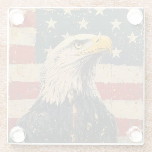 American Eagle Glasuntersetzer (Rückseite)