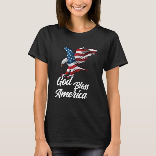 American Eagle God Bless America T-Shirt (Vorderseite)
