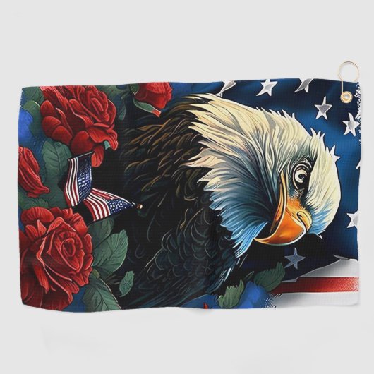 American Eagle Golfhandtuch (Horizontal)