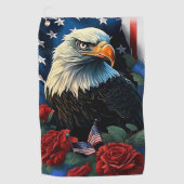 American Eagle Golfhandtuch (Vorderseite)