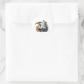 American Eagle Graphic Runder Aufkleber (Tasche)