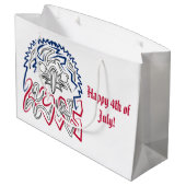American Eagle Große Geschenktüte (Rückseite Schrägansicht)