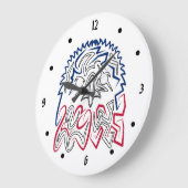American Eagle Große Wanduhr (Winkel)