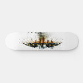 American Eagle Grunge Custom Pro Park Board Skateboard (Horizontal)