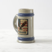 American Eagle Honor Our Veterans Bierglas (Vorderseite Links)