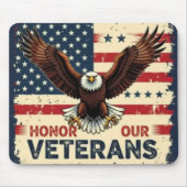 American Eagle Honor Our Veterans Mousepad (Vorne)