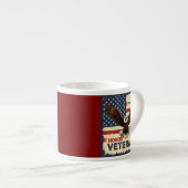 American Eagle Honor Our Veterans Specialty Mug Espressotasse (Vorderseite Rechts)